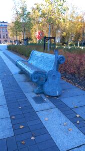Bench in memory of Vytautas Kernagius