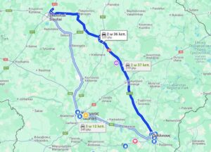 Hills of crosses map