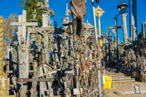 Hills of crosses (Kryžių kalnas). Lithuania bu mr.evans travel blog