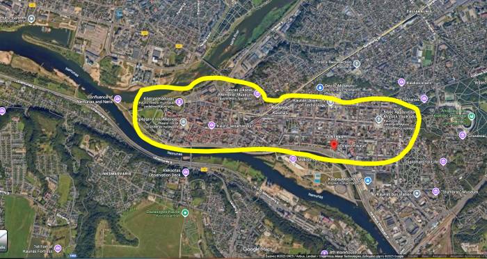kaunas map